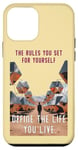 iPhone 12 mini The Rules You Set" Inspirational Quote Art Case