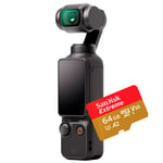 DJI Osmo Pocket 3 + SanDisk Extreme microSDXC V30 64GB 170MB/s