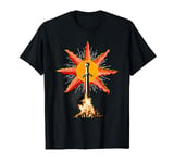 Bonfire Ahead Gamers Tee Shirt For souls in dark places T-Shirt