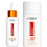 L'Oréal Paris - Coffret Routine Visage Anti-Âge à la Vitamine C - Sérum 12% Vitamine C Pure & Fluide Solaire Anti-UV FPS 50+ - Anti Rides - Revitalift Clinical