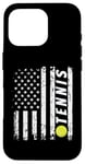 Coque pour iPhone 16 Pro Tennis USA Flag America Ball Sports