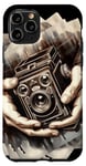 Coque pour iPhone 11 Pro Vintage Brownie Appareil photo reflex analogique rétro