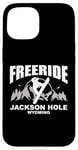 Coque pour iPhone 15 Snowboard Freeride Jackson Hole Wyoming