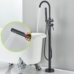 Bathroom Floor Mounted Free Standing Bathtub Faucet Tub Filler Shower Mixer Tap