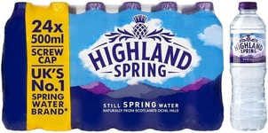 Highland Spring Still Water 500ml Pack of 24