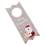 Mopec NA109 Décoration de Porte Père Noël avec Cadeau et clochettes, 11,5 x 28,5 x 1,5 cm, Beige