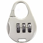 4 x SILVER COMBINATION PADLOCK Gym Bag Locker Backpack Suitcase Luggage Security