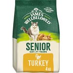 James Wellbeloved Senior Turkey 4 kg Bag, Hypoallergenic Dry Cat Food