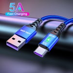 5A Type C Fast Charger Cable USB C Fast Charger Cable for Samsung LG Huawei