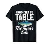 From Sea to Table The Tuna’s Tale Tuna Fishing T-Shirt