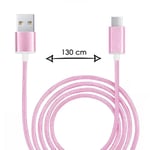 Micro USB-kabel för Huawei Honor Play 9A nylonflätad USB-kabel 1,3 meter snabbladdning-synkronisering-dataöverföringskabel - ROSA