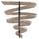 NYX Professional Makeup Crayon à Sourcils Micro Brow Pencil, Crayon Ultra-Fin Double-Embout avec Mine Rétractable et Goupillon, Teinte : Ash Blonde (01.5)