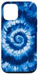 Coque pour iPhone 13 Motif tourbillon bleu marine pour femme et fille