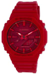 Casio G-Shock Red Dial Quartz 200M Men's Watch GA-2100-4A