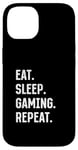 iPhone 14 Eat Sleep Gaming Repeat Gaming Console Gaming & Video Gaming Case