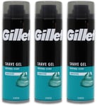 Gillette Scented Shave Gel 200ml X 3