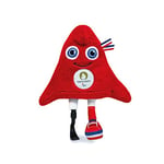 DOUDOU ET COMPAGNIE - Peluche Phryge Paralympique 25 cm - Mascotte Officielle JOP PARIS 2024 - Peluche Rouge des Jeux Paralympiques - Forme Bonnet Phrygien - 25 cm - JO2410