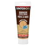 SINTOBOIS - Rebouche Petits Trous - Pâtes à Bois Sans Odeur - Prêt à l'Emploi - Sans Solvant - Sec en 4h - Intérieur et Extérieur - Ne se Rétracte pas - Chêne Clair - Technique Professionnelle - 250 g