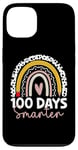 Coque pour iPhone 13 100 Days Smarter Teacher Rainbow, 100e journée d'école