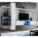 Ensemble Meuble TV "Switch V" 270cm Blanc & Noir