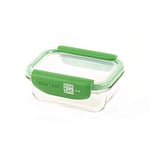 Mastrad - Boîte de Conservation Alimentaire Connectée Stor'Eat - Verre Borosilicate Résistant - Sans BPA - 370 ml