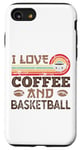 iPhone SE (2020) / 7 / 8 I love Coffee and Basketball Cute Kawaii Case