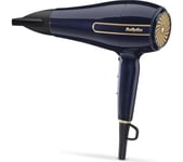 BABYLISS Onyx D524U Hair Dryer - Blue & Gold, Blue,Gold