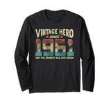 Vintage Hero Born 1961 The Journey Has Just Begun Birthday Long Sleeve T-Shirt