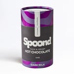 Spoond Thick & Creamy Belgian Dark Milk Hot Chocolate Powder - With Milk Chocolate Flakes & Rich Cocoa Powder - Nut Free, Irish Made, Award Winning - 245g Instant Hot Chocolate Powder