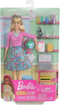 Barbie Playset Professeur École Globe GJC23 Mattel