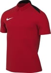 Nike M NK DF Acdpr24 SS Polo K Manches Courtes, Rouge/Blanc, L Homme