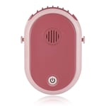 Mini Leafless Hanging Neck Lazy Fan Usb Charging Indoor and Outdoor Portable Small Fan Pink- basic paragraph