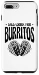 Coque pour iPhone 7 Plus/8 Plus Burrito King Burritos Cuisine mexicaine Cinco De Mayo