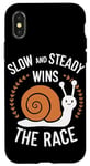 iPhone X/XS Snail Slow And Steady Wins The Race Snails Case