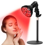 Cozion Infrared Heat Lamp 54 Watt Red Light Lamp Infrared Light Home Use Infrared Light with Adjustable Desk Stand,18 LEDs 660nm Red and 850nm Near Infrared Combo Red Light Heat Lamp,Red Light Lamp