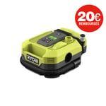 Gonfleur compresseur RYOBI 18V One+ - 11 bars - Sans batterie ni chargeur - RMI18-0