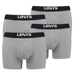 Levi?S Solid Basic Boxer Brief Organic Pour Homme, Paquet De 2, Boxer, Ceinture Avec Logo Kaki Xl (X-Large)