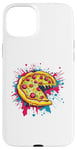 Coque pour iPhone 15 Plus Tranche de pizza colorée Explosion Art Fun