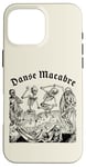 Coque pour iPhone 16 Pro Max Dancing Skeletons - Dance of Death, Danse Macabre Medieval