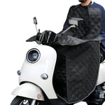 Favoto Housse de Jambes de Scooter Estival - Couverture pour Scooter Parasol Imperméable avec Bande Réfléchissante Universelle pour Véhicules à Deux Roues à Pédales Noir