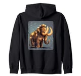 Mammoth with Bright Lights for a Joyful and Happy Costume Zip Hoodie