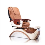 FTFTO Home Accessories Electric Multifunctional Massage Chair Beauty Nail Foot Massage Chair Single Reclining Pedicure Sofa Brown