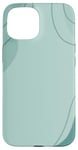 Coque pour iPhone 15 Vert foncé et vert clair formes géométriques art contemporain