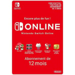 Abonnement Individuel de 12 mois au service Nintendo Switch Online • Code d'activation pour Nintendo Switch