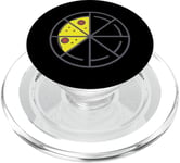 Pizza 3 Slices Cheese Pepperoni Funny Geometric Food Retro PopSockets PopGrip for MagSafe