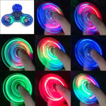 LED-ljus Fidget Spinner Hand Top Spinner EDC Spiner Finger Stress Relief Toys Barn Vuxen Leksak