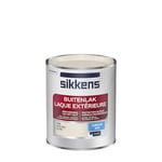 Sikkens - Peinture Laque Extérieure Bois et Fer - Finition tendue, sous-couche intégrée, facile à appliquer - Satin Blanc Sable 0,75 L