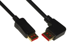 Câble de connexion de liaison Connecteur Displayport 1.4 8K 18mt incliné à gauc