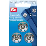 Prym tryckknappar 21 mm Silverfärgad