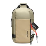 tomtoc Compact EDC Sling Bag, Sac à Bandoulière Minimaliste Crossbody pour Nintendo Switch, 2024 11" iPad Pro M4, 11" iPad Air M2, Sac à Dos Léger Résistant à l'eau pour un Usage Quotidien, Kaki/Vert